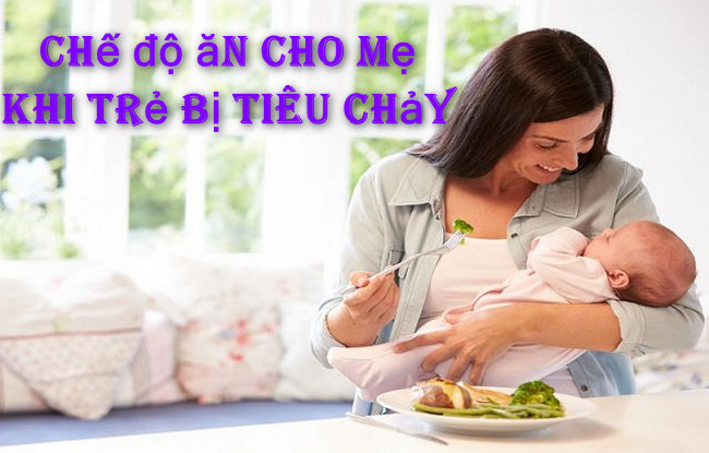 che do an cho me khi be bi tieu chay